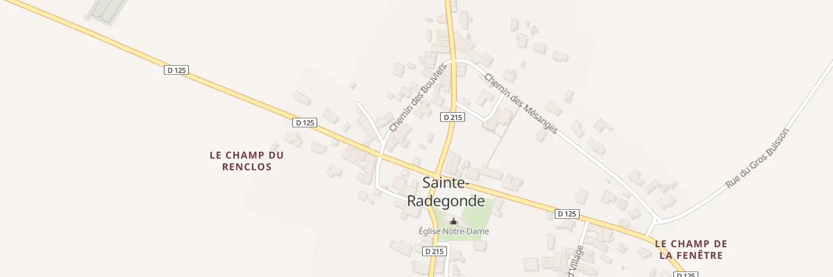 Plan du 3 Rue de Saint Thomas à Sainte-Radegonde