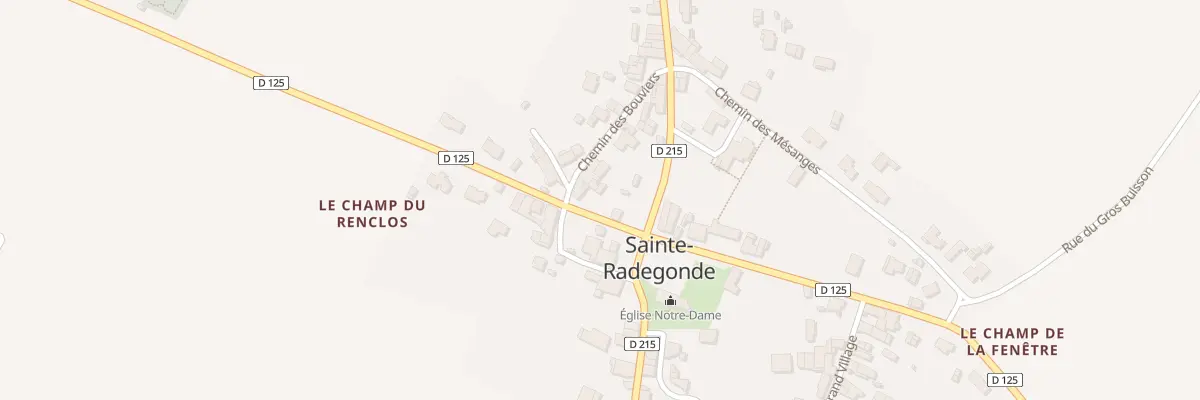 Plan du 28 Rue de Saintonge à Sainte-Radegonde