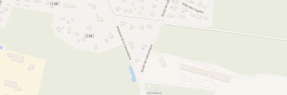 Plan du 133 Imp de la Faisanderie à Liposthey