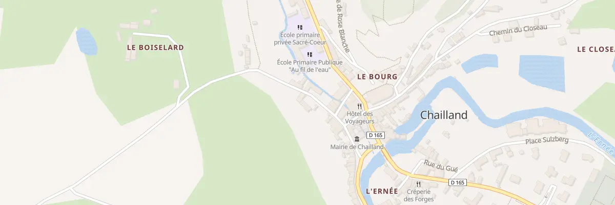 Plan du 107 Rue du Bourg Moreau à Chailland