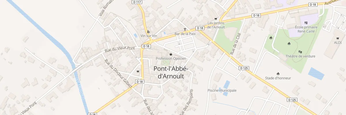 Plan du 20 Pl du Général de Gaulle à Pont-l’Abbé-d’Arnoult