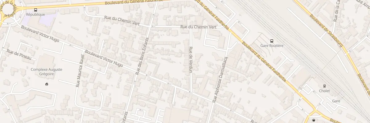 Plan du 15 Rue de Verdun à Cholet