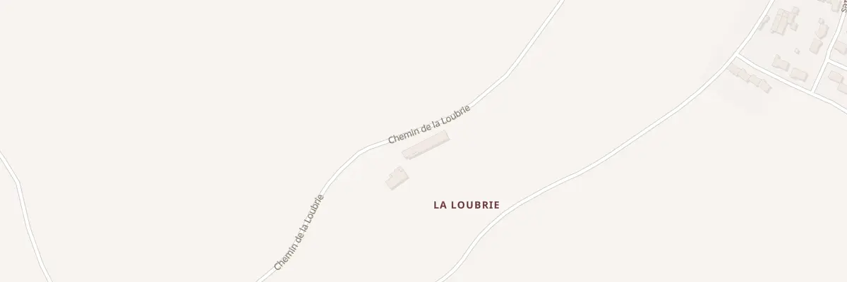 Plan du 1 Che de la Loubrie à Bouhet