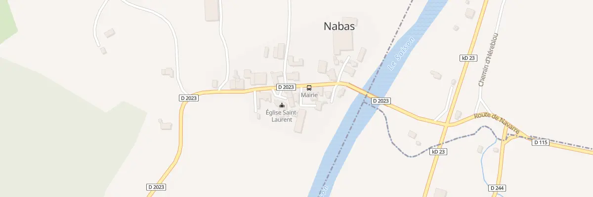 Plan du 215 Rte de Mauléon à Nabas