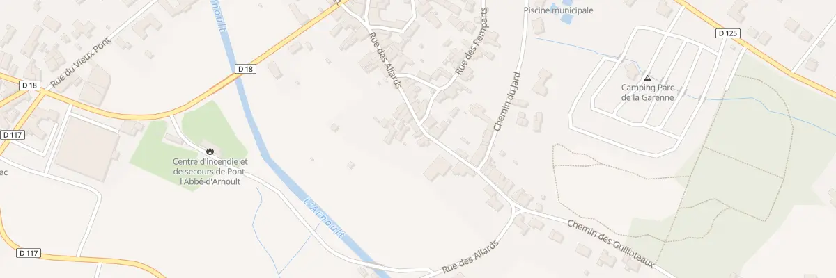 Plan du 32 Rue des Allards à Pont-l’Abbé-d’Arnoult