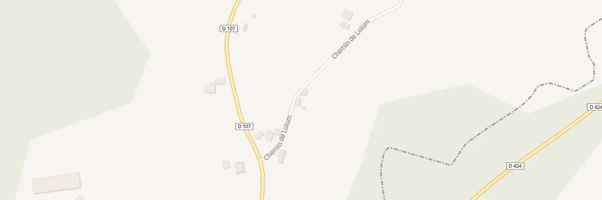 Plan du 128 Che de Lolom à Ozourt
