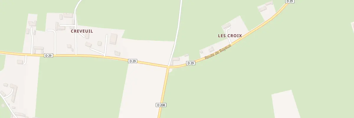 Plan du 5058 La Croix à Mandeville-en-Bessin