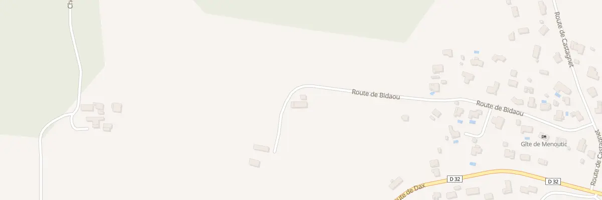 Plan du 497 Rte de Bidaou à Gamarde-les-Bains