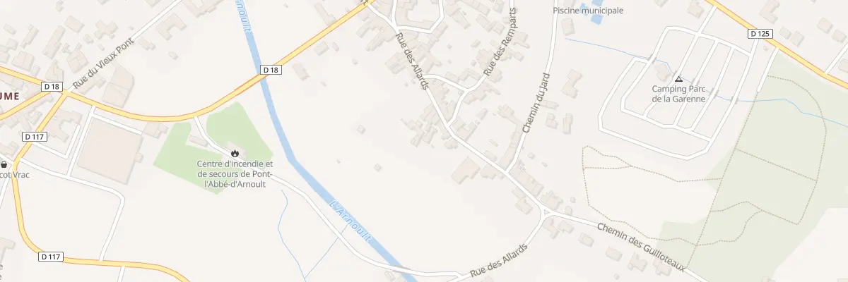 Plan du 28 Rue des Allards à Pont-l’Abbé-d’Arnoult