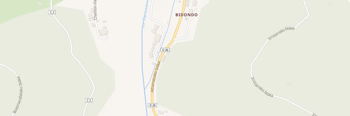 Plan du 5170 Bidondo à Licq-Athérey