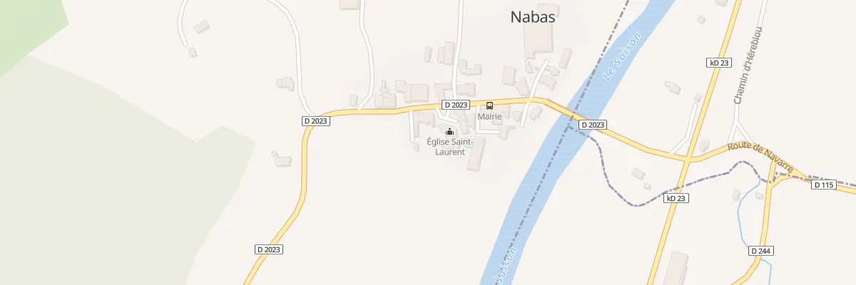 Plan du 8 Pl de l’Eglise à Nabas