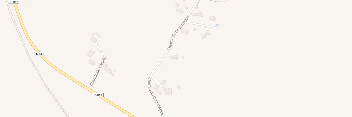 Plan du 250 Che du Cout d’Apos à Ramous
