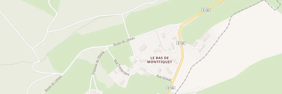 Plan des Fonds Verts à Montfiquet
