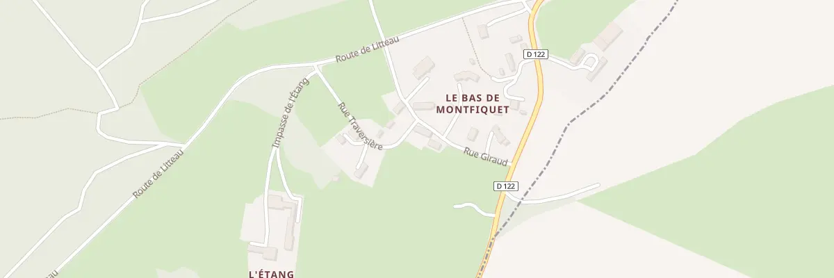Plan du 5030 Le Bas de Montfiquet à Montfiquet