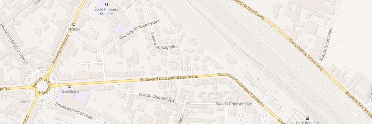 Plan du 3 Sq Abbe Lemire à Cholet