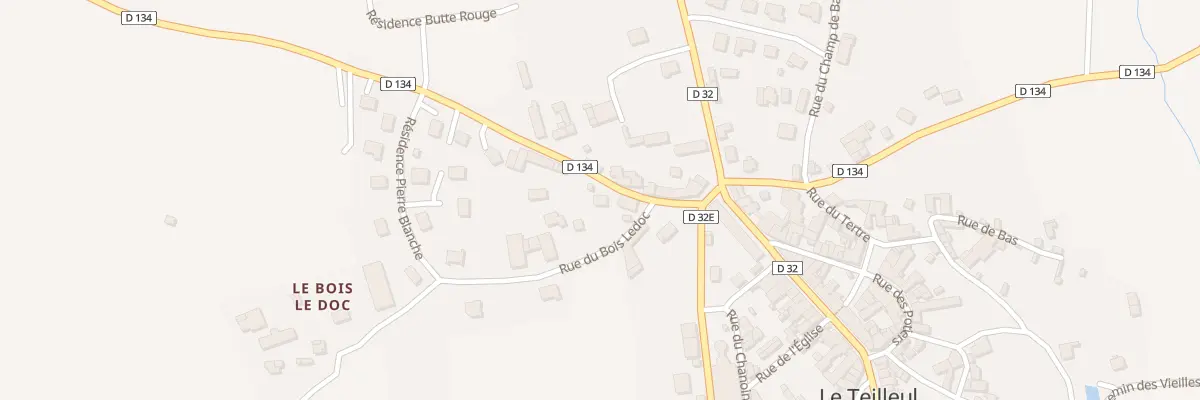 Plan du 7 Rue de la Pierre Blanche au Teilleul