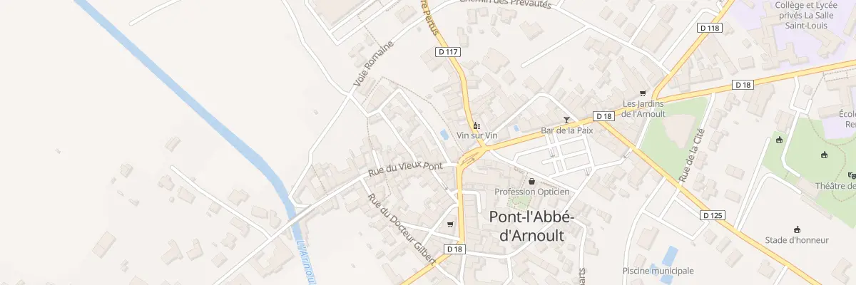 Plan du 4 Rue du Vieux Pont à Pont-l’Abbé-d’Arnoult