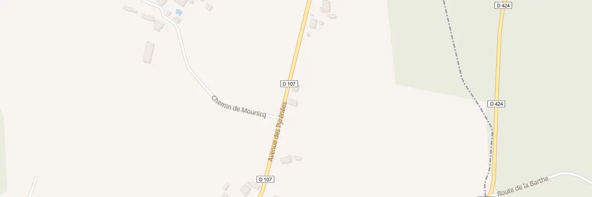Plan du 2043 Av des Pyrénées à Ozourt