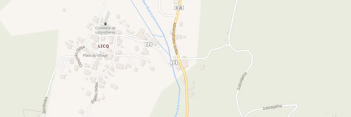 Plan du 5014 Village à Licq-Athérey