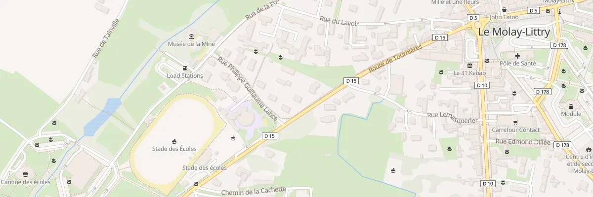 Plan du 286 Rte de Tournières au Molay-Littry