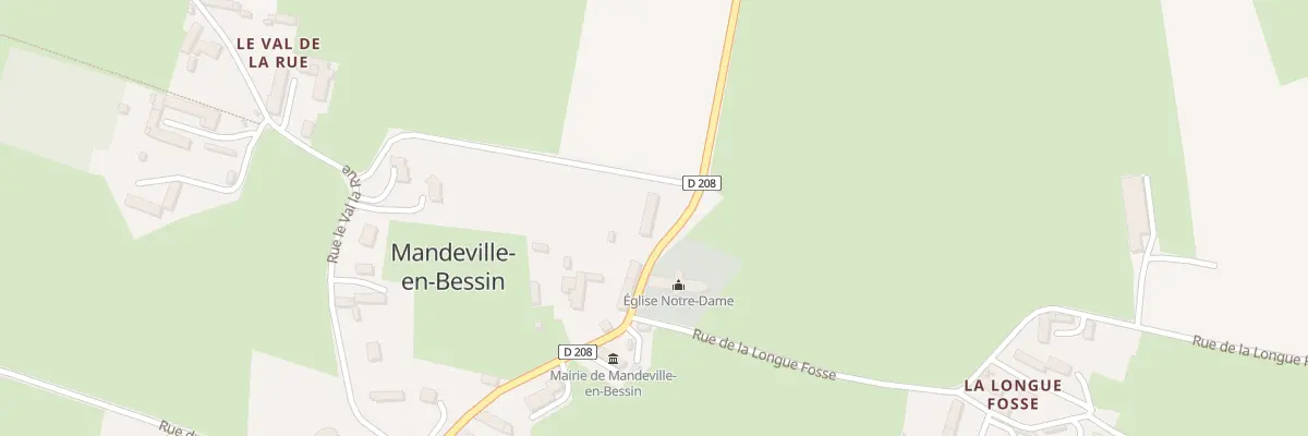 Plan du 18 Rue le Val la Rue à Mandeville-en-Bessin