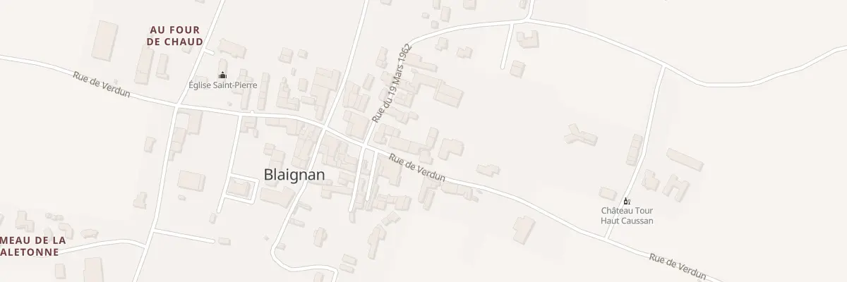 Plan du 30 Rue de Verdun à Blaignan-Prignac