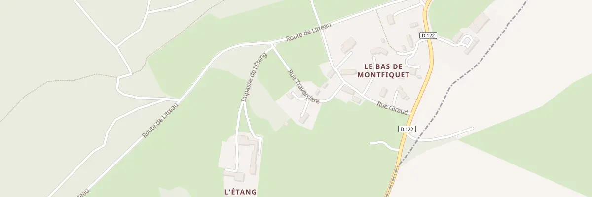 Plan du 5029 Le Bas de Montfiquet à Montfiquet