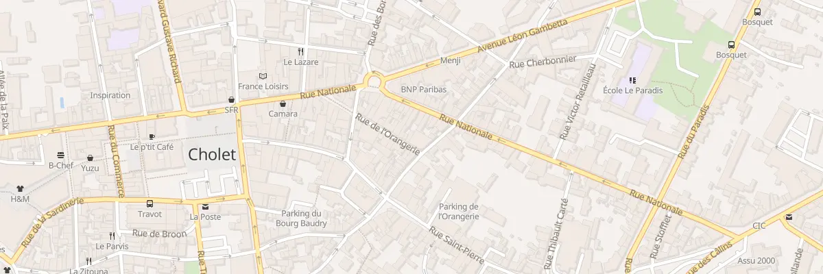 Plan du 4 Rue de l’Orangerie à Cholet