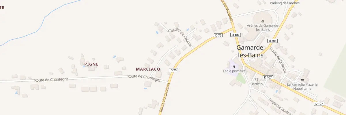 Plan du 84 Che de Marciacq à Gamarde-les-Bains