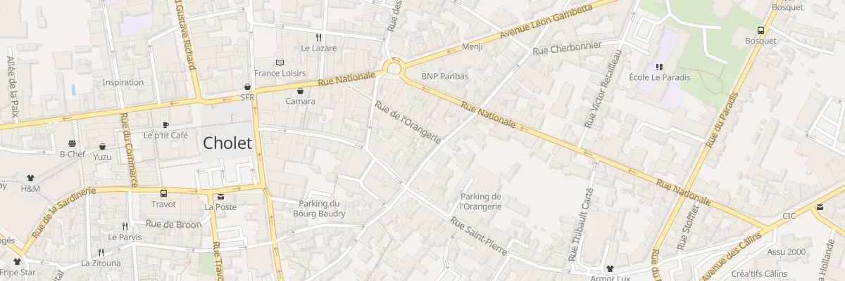 Plan du 7 Rue de l’Orangerie à Cholet