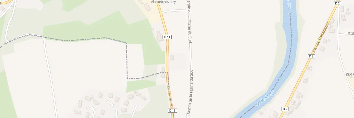Plan du 705 Rte de Mauléon à Viodos-Abense-de-Bas