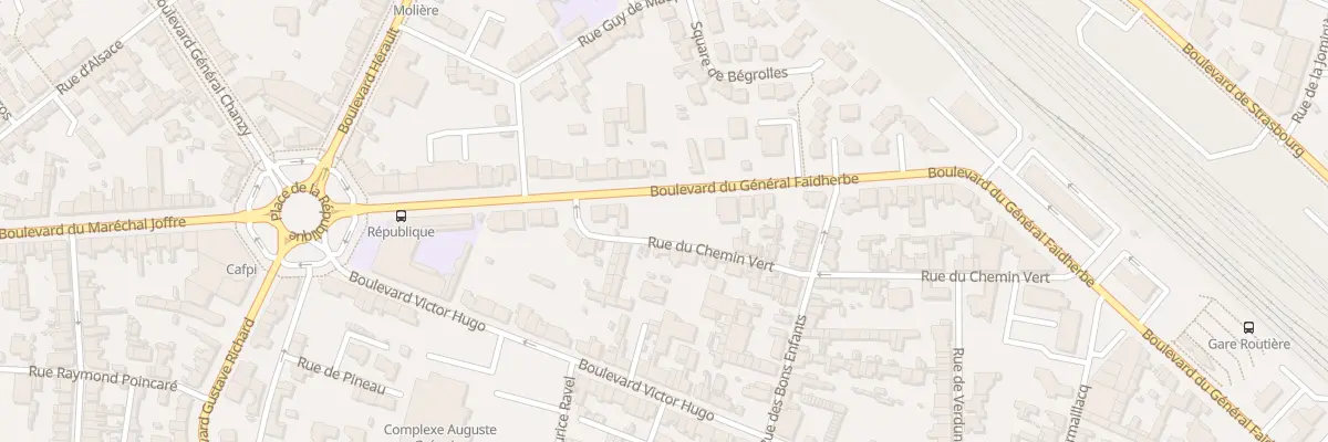 Plan du 83 Bd du Gen Faidherbe à Cholet