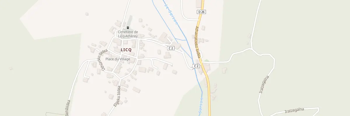 Plan du 5000 Village à Licq-Athérey