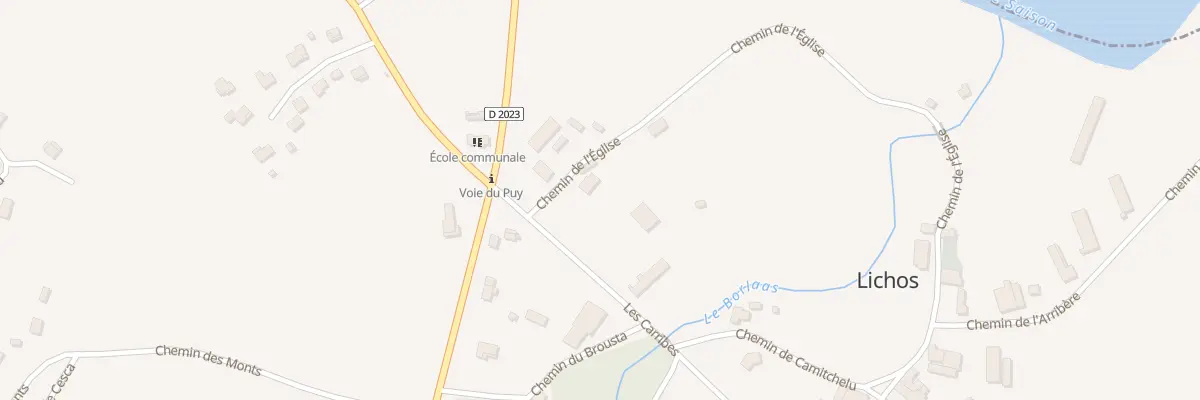 Plan du 855 Che de l’Église à Lichos