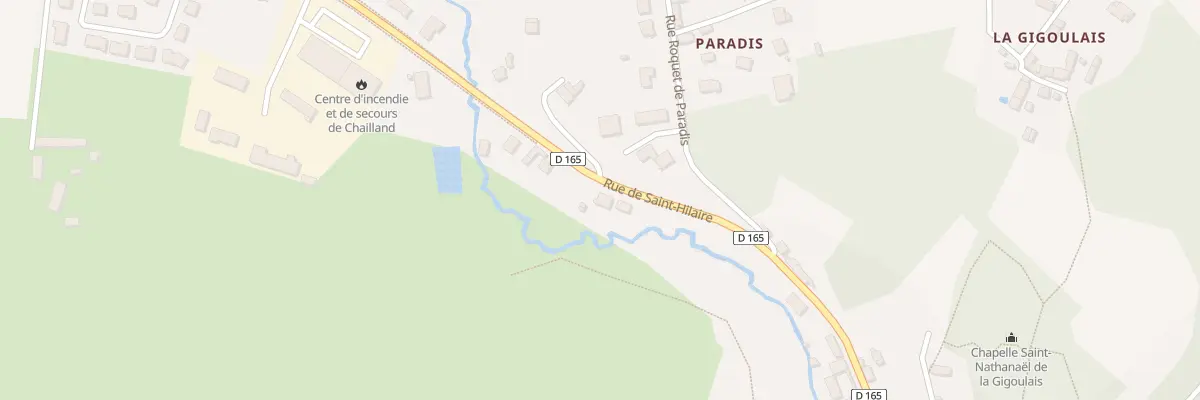 Plan du 33 Rue de Saint Hilaire à Chailland
