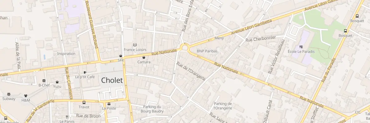 Plan du 20 Rue de l’Orangerie à Cholet