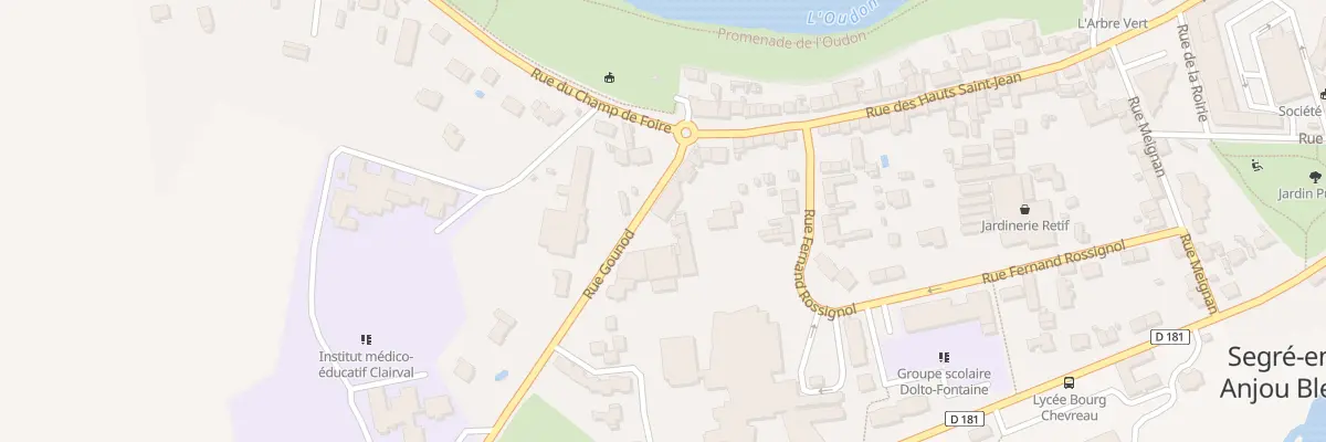 Plan du 7B Rue Gounod à Segré-en-Anjou Bleu