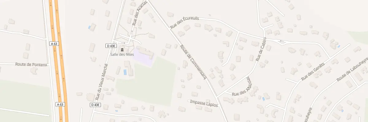 Plan du 280 Rte de Commensacq à Liposthey