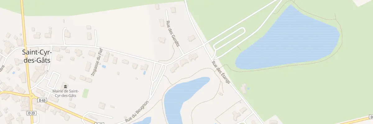 Plan du 38 Rue du beugnon à Saint-Cyr-des-Gâts