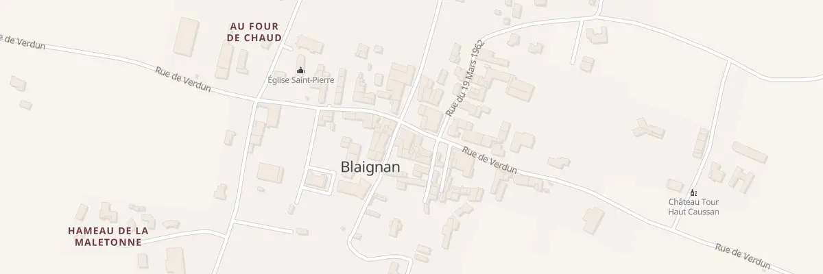 Plan du 19 Rue de Verdun à Blaignan-Prignac