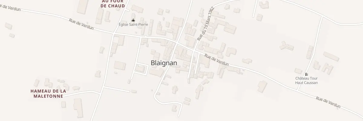 Plan du 21 Rue de Verdun à Blaignan-Prignac