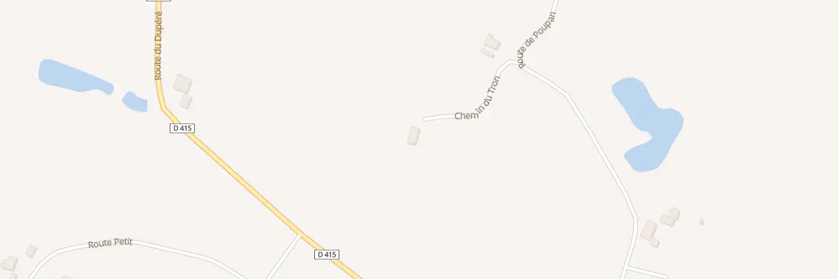 Plan du 136 Che du Tron à Poyartin