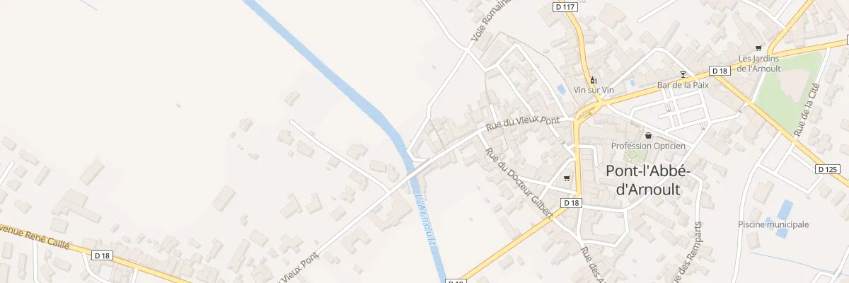 Plan du 28 Rue du Vieux Pont à Pont-l’Abbé-d’Arnoult