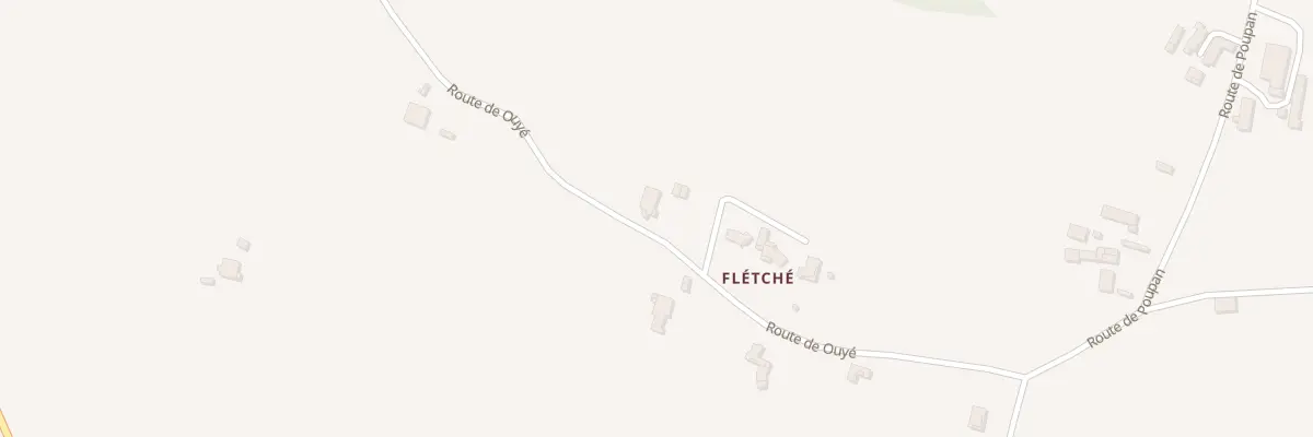 Plan du 338 Rte de Ouyé à Poyartin