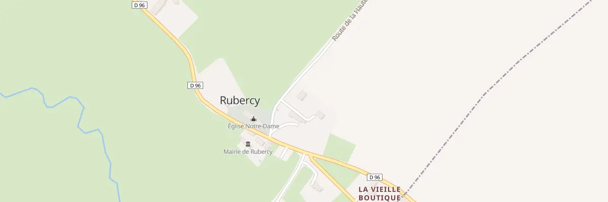 Plan du 92 Rte de la Haute Muraille à Rubercy