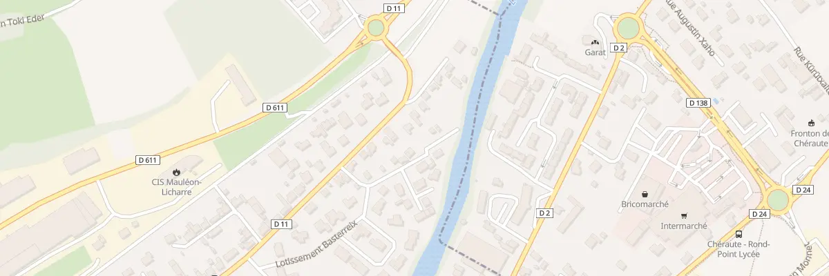 Plan du 96 Bd des Pyrénées à Mauléon-Licharre
