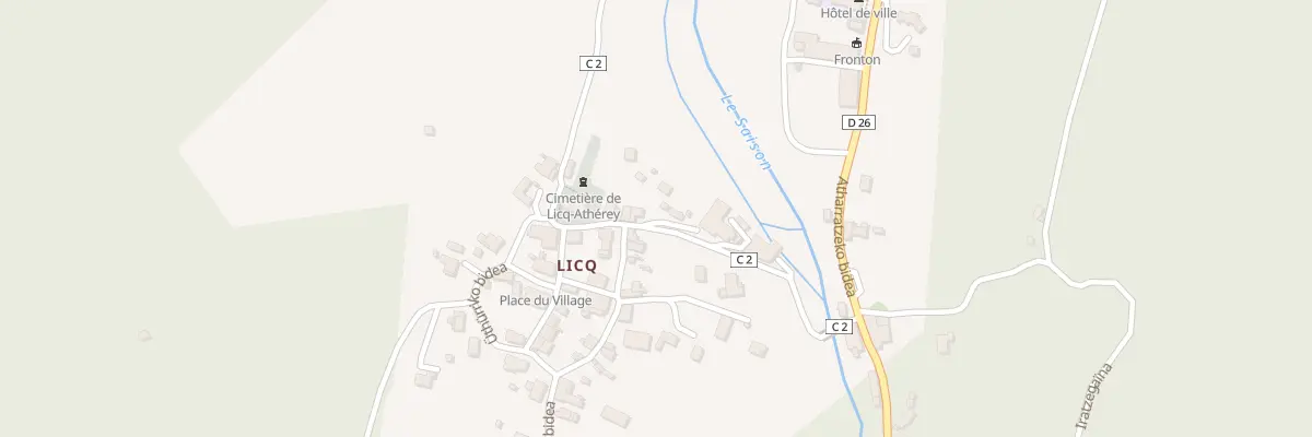 Plan du 5022 Village à Licq-Athérey