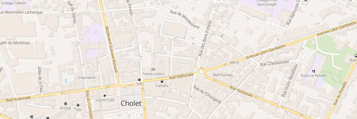 Plan du 11 Rue Lazare HOCHE à Cholet