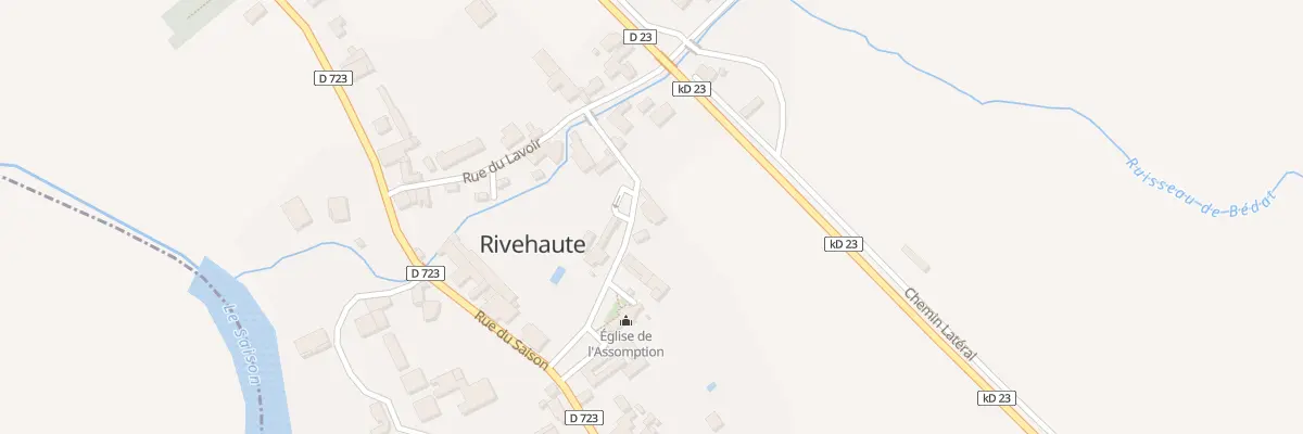 Plan du 5018 Le Bourg à Rivehaute