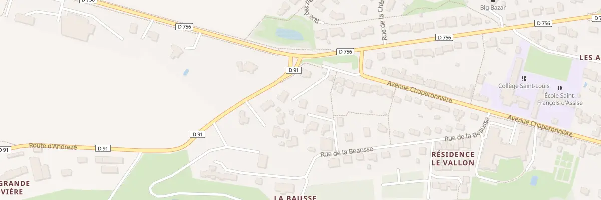 Plan du 28 Rue de la Beausse (Jallais) à Beaupréau-en-Mauges